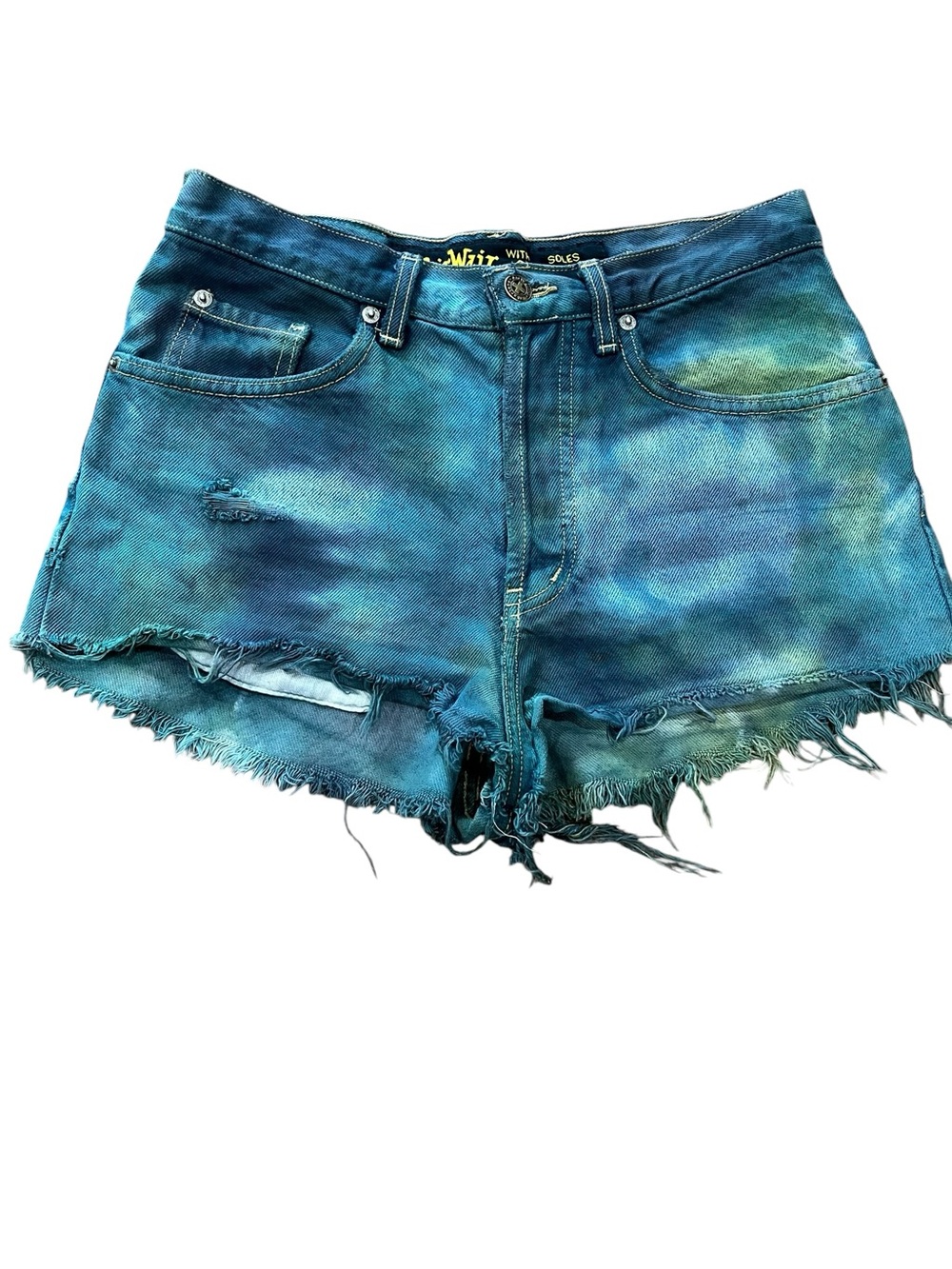 Dr Martens Airwair women’s bootie shredded shorts vintage 80’s/90’s grunge